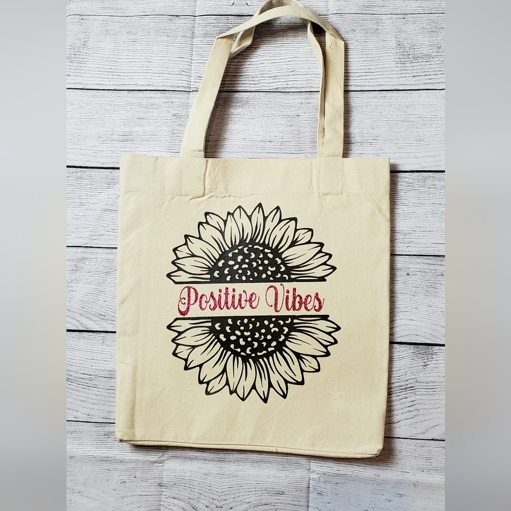 Sunflower Recycled Canvas Tote Bag